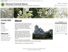 Tablet Screenshot of hinmanfuneralhome.com